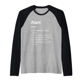 Alani Definition des Namens Lustiges Wörterbuch Raglan