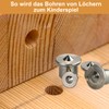 Pack of 30 Wooden Dowel Centring Tips, Solid Dowel Marker