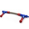 LVOUP 4150 Carburetor Fuel Line Kit 8AN Dual Feed to