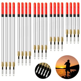 Realure Fishing Floats Set, 20 Pieces Floats Fishing 11/13/15/17/19 cm, Robust Plastic Float Fishing, Trout Floats, Fishing Accessories Floats, for Sea Fishing, Rock Fishing, Ice Fishing, Stream