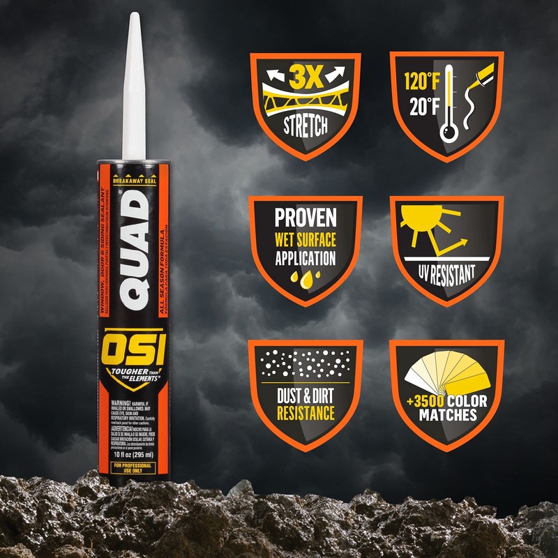 OSI Quad Window, Door and Siding Sealant Beige 455, 10
