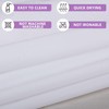 ANAZOZ 47In Width Shower Curtain,Shower Curtains White Solid Color Shower