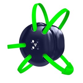 Great Call Athletics Wrestling Classic Headgear Earguard Adult Grappling Head Gear | Adjustable Ear Guards Neon Green Straps (Navy w/ Neon Green Straps)