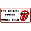 Vintage Rolling Stones World Tour Metal/Aluminum novelty license plate embossed