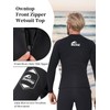 Owntop Men's Wetsuit Jacket - 2 mm Wetsuit Top Long