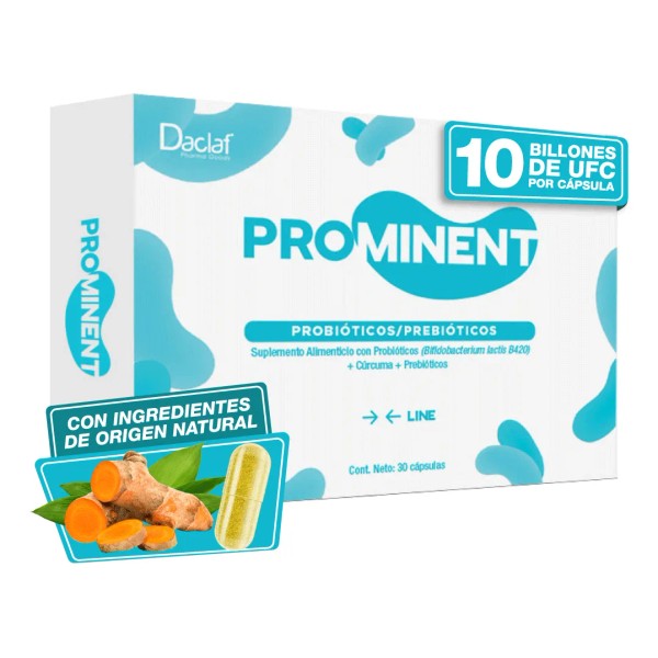 Probióticos Control de Peso Cintura Prominent Line 30 Cáps Sin