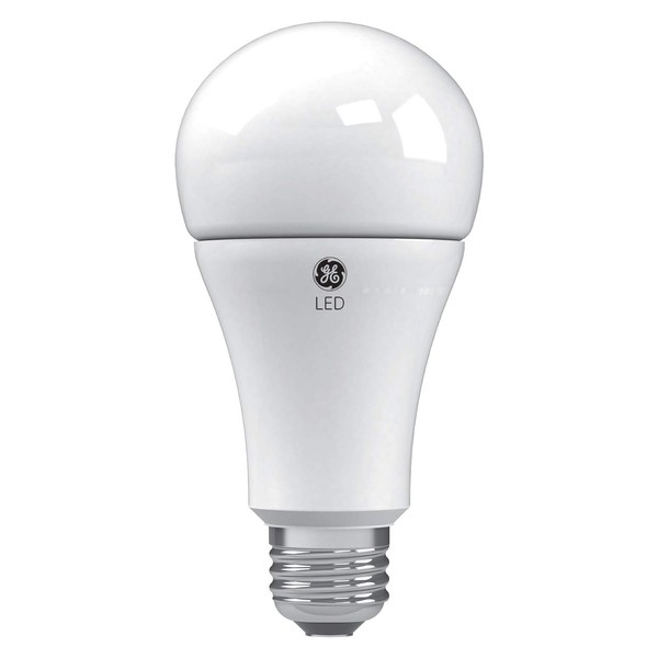 GE Lighting 24179 Daylight Replacement A21 Bulb Medium Base, 3-Way LED 50/100/150-Watt, 1-Pack