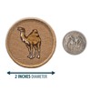 Camel Patrol Patch - 2" Diameter Round Embroidered Patch (Hook