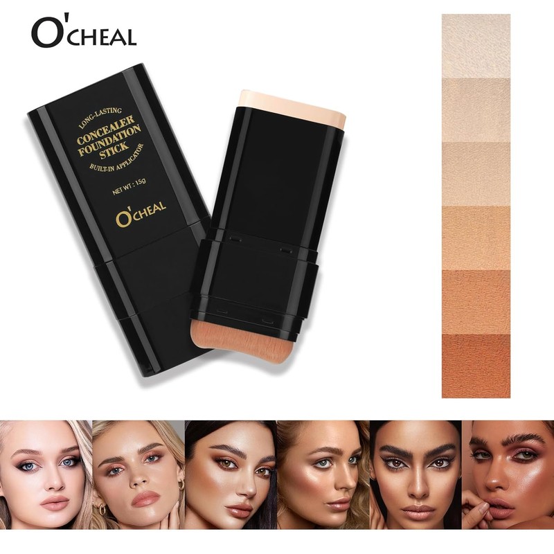 O'CHEAL Face Foundation Contour Stick Long-wear Lightweight Brighten Stick Blemish
