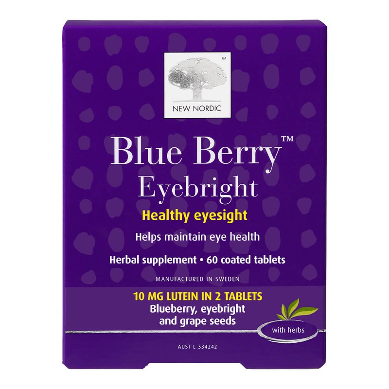 New Nordic Blue Berry Eyebright, 120 Tablets