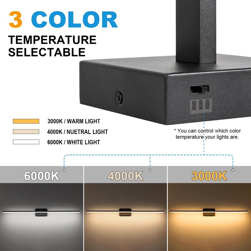BrkNit LED Bathroom Vanity Light, Modern Bathroom Light Fixture Over