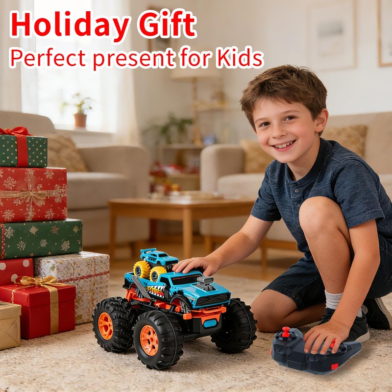2 in 1 Transform RC Monster Truck with Mini Car