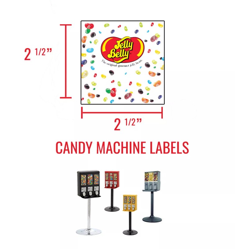 Unbranded (16) CANDY VENDING MACHINE STICKERS LABELS - MEGA VARIETY