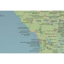 Best Maps Ever Florida State Parks & Federal Lands Map 24x36 Poster (Natural Earth)