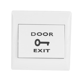 Exit Release Button 12-24V Wall Push Switch Panel Door Open with Self-Reset Function for Door Access Control (Model: PT)