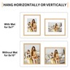 8x10 Picture Frame Set of 4, Displays 5x7 with Mat
