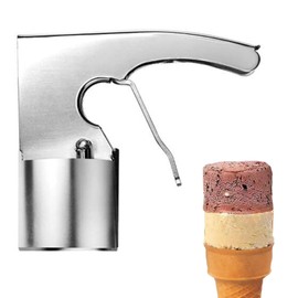 Reicyfang Old Time Ice Cream Scooper, Easy Release Trigger Ice Cream Sandwich Scoop for Big Volumes, Cylindrical Ice Cream Scoop, Big Volume Scoop, Old Fashion Style Scoop Nostalgic Scoop