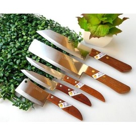 SET 5 CHEF KNIFE KITCHEN KNIVES STAINLESS STEEL VINTAGE CUTLERY KIWI BLADE SHARP