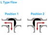 HSH-Flo 3/8 inch 3 Way L Port Stainless Steel 304