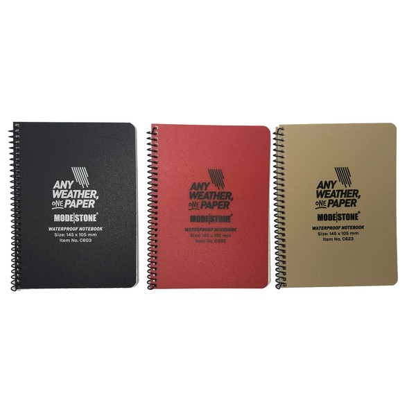 Modestone Notizblock 145x105black 30 Bl C603 beidseitig benutzbar black, white