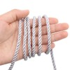 5mm Twisted Cord Trim, 18 Meters Silver Decorative Rope for