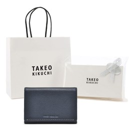 Takeokikuchi 1705019 Tenero Business Card Case, Men's, Leather, Genuine Leather, Business and Casual, [41] Navy