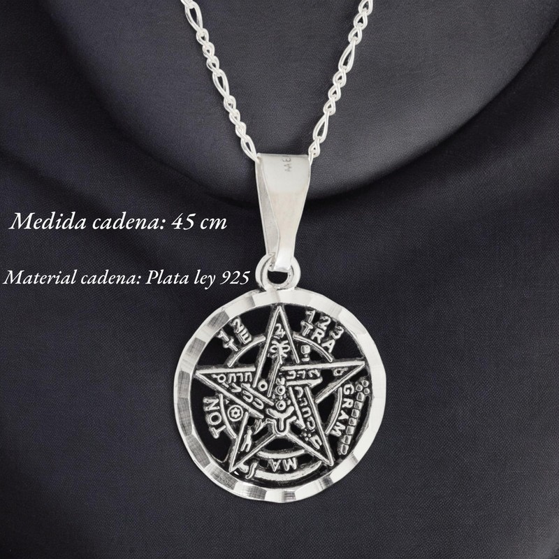 Collar Tetragramaton en Plata - Amuleto de Protección Personal -