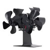 Wood Stove Fan Heat Powered 8 Blades Stove Fan Self