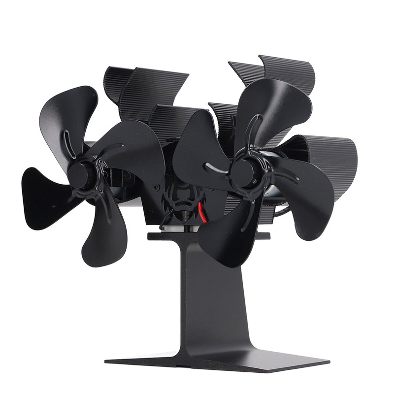 Wood Stove Fan Heat Powered 8 Blades Stove Fan Self