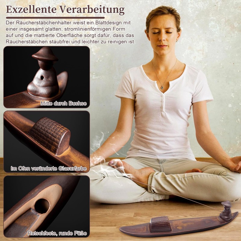 Keramischer Räucherstäbchenhalter