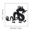 Chinese Dragon Rubber Stamp, 3/5 Inch Small Mini Stamp for