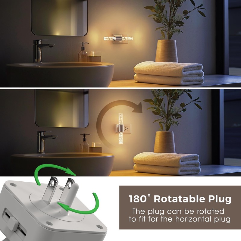 L LOHAS LED Night Light, Night Lights Plug into Wall,