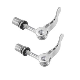 BULLSPANN Quick Release Bicycle Seatpost Clamp, Saddle Lever, Quick Seat Pin, Silver, Aluminum Alloy, Compatible with Road/MTB/Cross Bikes, Lightweight, Easy Adjustment, Replacement Parts