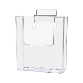 Marketing Holders Slatwall Brochure Holder Holds 4 Inch Wide Trifolds Clear Acrylic Promotional Literature Organizer for Offices Libraries and Retail Stores No Assembly