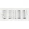Sierra Grates 4" x 10" White Sidewall & Ceiling Register