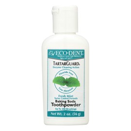 Eco-Dent TartarGuard Baking Soda Toothpowder, Fresh Mint 2 oz