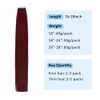 Ninaand Burgundy Tape in Hair Extensions Human Hair 20Pcs #99J