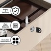 Chtaoxin Letterbox Lock, 16mm Mailbox Cabinet Cam Lock with 4
