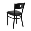 Flash Furniture HERCULES Series Black Circle Back Metal Restaurant Chair