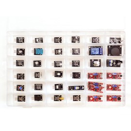 BerryBase 36-Piece Universal Sensor Kit for Arduino and Raspberry Pi in Plastic Box