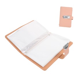 Operitacx Budget Saving Book with Lock Financial Goals Planner Binder Money Saving Organizer for Cash Management 50 Pages 100 Sides Color Ideal for Savings