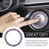 Gasedin Car Engine Start Stop Decoration Ring, Sparkling Crystal Vehicle