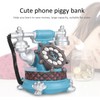Antique Telephone Ornaments Retro Phone Shape Piggy Bank Home Resin
