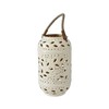 Decoris Cream Iron Lantern 15cm Diameter 27cm Height One Size