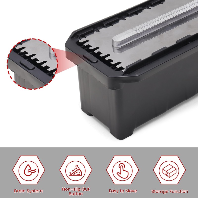 Fishark Switchable Notch Trowel Set，8 Piece Trowel Box Kit, Made