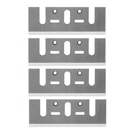 High-Speed Steel Planer Blades, 3-1/4 Inch 82mm Re-sharpenable Blades Replacement for Makita 1900B, KP0810, Dewalt DCP580, DW6655,Bosch 1594 and Most Handheld Planer, 4 Pcs Blades