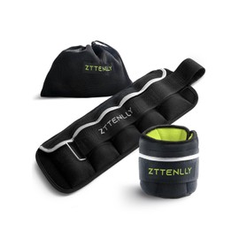 ZTTENLLY Adjustable Ankle Weights 1-5/15/18/20LBS Pair with Carry Bag - Breathable Fabrics, Reflective Trim - Strength Training Leg Wrist Arm Ankle Walking Weights Sets for Women Men Kids