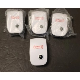 All Access Trading Ultrasonic Pest Repeller 4 Lot Electronic Control Plug In Mice/Rat Bug Repellent
