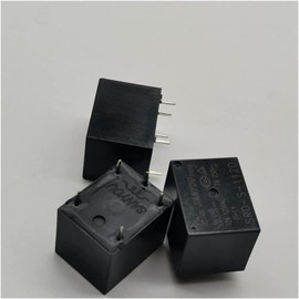 FINPAN Relay 5pcs Electronic Circuit Board DIY Srd-s-105d 112d 124d 5-pin Normally Open time Relay 109d for T73 10A Household appliances (Size : SRD-S-124D)