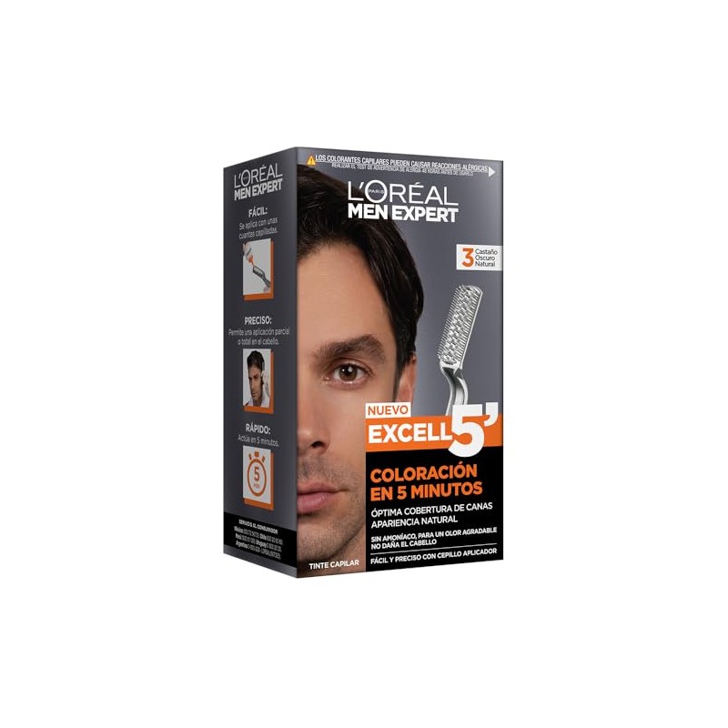 L'Oreal Paris, 2 Tintes De Cabello Para Hombres, Men Expert